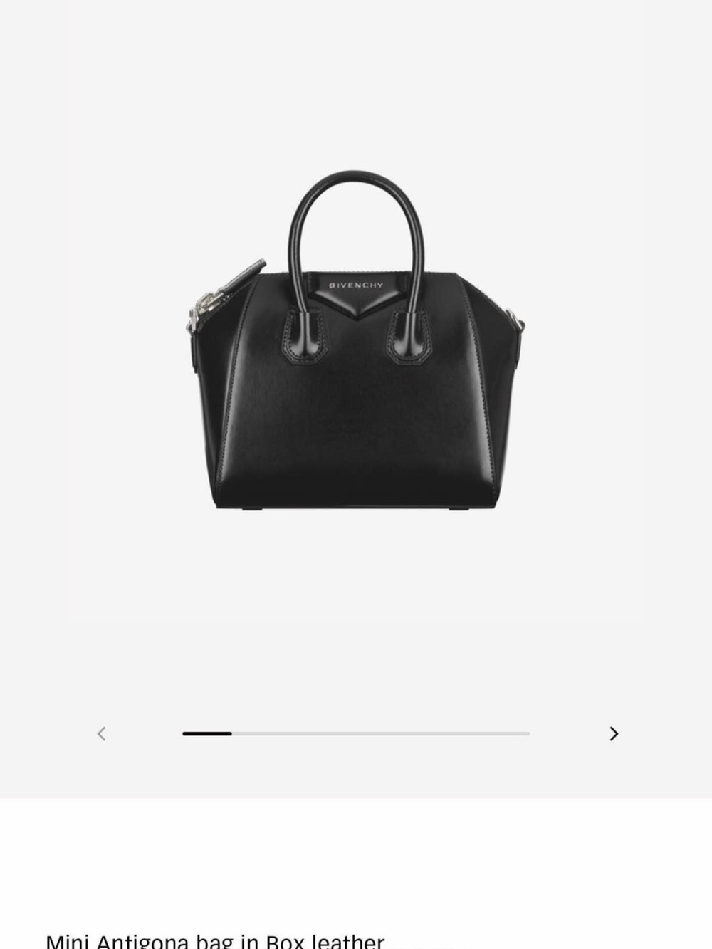 Givenchy Black Antigona Mini Smooth Leather Satchel - Picture 8 of 8